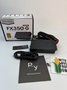 350W SilverStone Flex Series FX350-G, Flex ATX, 80PLUS Gold Open Box - Picture 1 of 6