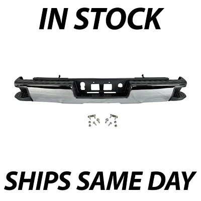 NEW Chrome - Rear Bumper Assembly for 2014-2018 Chevy Silverado GMC Sierra 1500 - Image 1 of 4