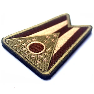 USA Ohio FLAG OH STATE FLAG U.S. ARMY 3D EMBROIDERED TACTICAL PATCH -06 - Picture 1 of 4