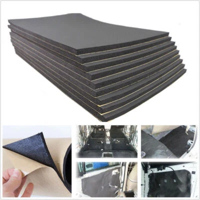 9 Sheets 30X50cm Car Roof/Door Sound Proofing Deadening Insulation Cell Foam 6mm - Image 1 of 4