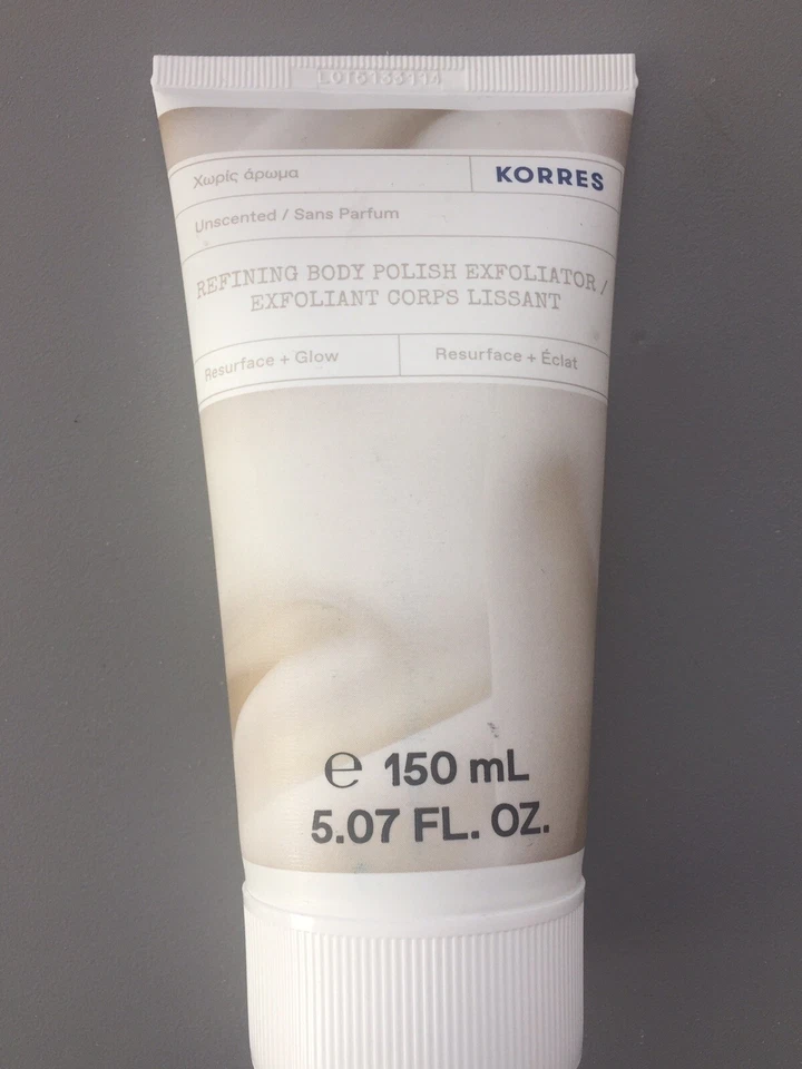 Korres Refining Body Polish Exfoliator Unscented Sealed 5.7 oz 150ml *NEW Sealed - Image 1 of 1