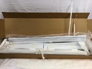 Bali Custom 2" Cordless Faux Wood Blinds - White 36" x 44" (Two 18" Sections)  - Picture 1 of 9