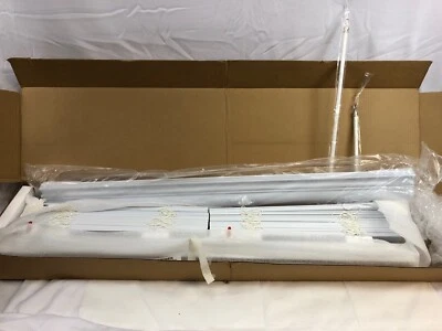 Беспроводные жалюзи из искусственного дерева Bali на заказ 2 дюйма - белые 36 x 44 дюйма (две секции 18 дюймов)  - Изображение 1 из 4