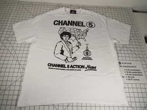 Channel 5 Action News Men's Short-Sleeve Graphic T-Shirt White XL *READ* - Picture 1 of 7