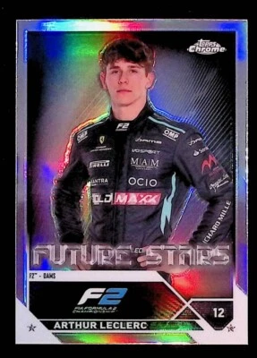 Arthur Leclerc 2023 Topps Chrome F1 Future Stars Refractor #85 - Image 1 of 2
