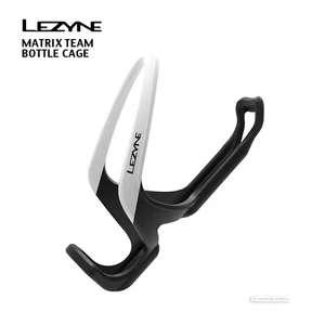 Lezyne MATRIX TEAM Composite Bicycle Water Bottle Cage : WHITE/BLACK - Picture 1 of 1