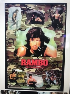 Rambo First Blood Part 2 Poster Factory Rolled 23”x35” 1985 - Bild 1 von 9