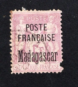 Madagaskar 1895 stamp Mi# 22 used CV=120$ - Picture 1 of 2