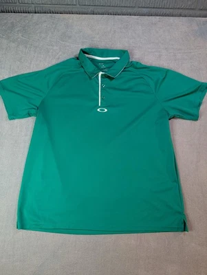 Camisa polo de golf Oakley Hydrolix manga corta para hombre talla 2XL XXL verde Foto 1 de 4