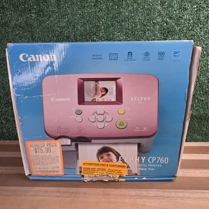 Canon Selphy CP760 Compact Photo Thermal Printer Special Edition Pink - Picture 1 of 9