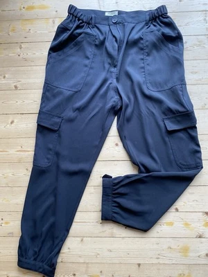 Baggy Damen Stoff Hose von Max Studio Größe L in schwarz - Bild 1 von 2