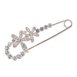  Lapel Brooch Lapel Badge Safety Brooch Rhinestone Breast Pin Rhinestone - Picture 1 of 12