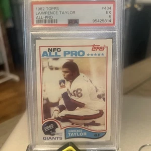 1982 Topps Rookie Card Lawrence Taylor Rookie Card All-Pro #434 PSA 5 HOF - Picture 1 of 2