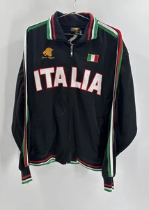 Vintage Paul Regali Mens Sz XL Italia Full Zip Track Bomber Jacket Athletic Coat - Picture 1 of 7