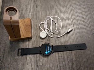 Skagen Denmark DW10S1 Black Android Smartwatch with Charger and Wooden Stand - Photo 1 sur 10