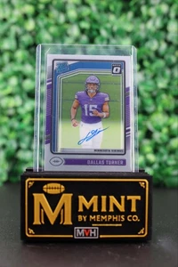 2024 Panini Donruss Optic - Rated Rookie Dallas Turner #224 Autographs /325 Auto - Picture 1 of 2