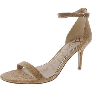 Sam Edelman Womens Patti Beige Patent Heels Sandals 9 Medium (B,M) BHFO 1780 - Picture 1 of 3