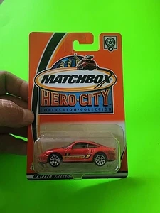 Mattel Matchbox Hero City Collection #9 Porsche 911 Turbo, rojo escala 1/58 NUEVO EN CAJA - Imagen 1 de 10