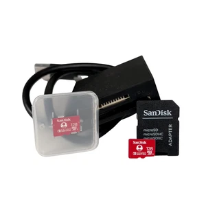 2 PACK Nintendo Switch SanDisk 128GB microSDXC Card + 1 SD Card Reader - Picture 1 of 7