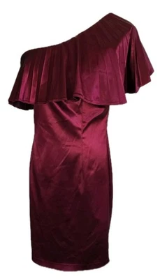 Vestido Jay Godfrey de seda/lycra único fuera del hombro, con volantes... Foto 1 de 4