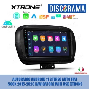 AUTORADIO ANDROID 11 STEREO AUTO FIAT 500X 2015-2020 NAVIGATORE WIFI USB XTRONS - Foto 1 di 11