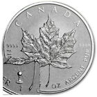 (1) 2018 Kanada 5 USD 1 uncja Srebrny Liść Klonu * ŻARÓWKA EDISON PRIVY * Moneta Obrotowa