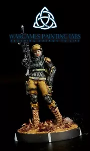 painted Grunt Rifle Ariadna Infinity collection miniature for Wargames - Picture 1 of 5