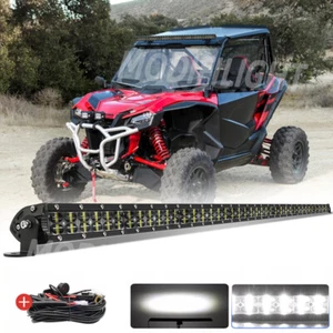 6D Dual row 42" Straight LED Light Bar Wire For 19-21 Honda Talon 1000R 1000X-4 - Picture 1 of 14