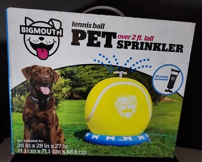 Bigmouth Tennis Ball Dog Water Pet Sprinkler Over 2 Foot Tall Pump Anchor  NIB - Image 1 of 4