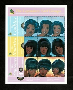 Ghana 2001 - The Supremes Girl Groups 60s - Sheet of 9 Stamps Scott #2240 - MNH - Picture 1 of 1