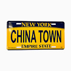 NEW YORK- CHINA TOWN: Souvenir License Plate for Art, Craft, Gift, Decoration