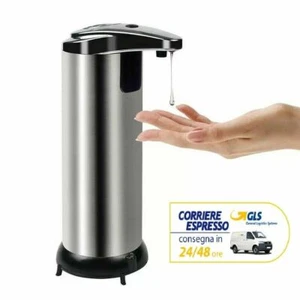 Dispenser per Sapone e gel Automatico 280ml Erogatore con Sensore a Infrarossi  - Foto 1 di 11