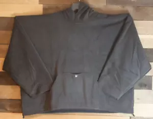 Yeezy Gap Designed By Balenciaga Polar Fleece Black Hoodie Size XL - Bild 1 von 5