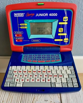 Vtech Genius Junior 4000 Kindercomputer  Lerncomputer Retro Batterie Netz mgl. - Bild 1 von 4