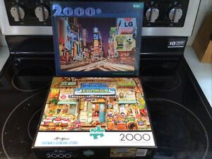 Buffalo 2000 Piece Puzzles , Lot Of 2 ,Estate Sale Hundreds Available 4Sale