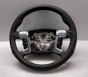 FORD S-MAX STEERING WHEEL NEW LEATHER 2011-2018 Tuning Custom GALAXY MONDEO - Picture 1 of 7