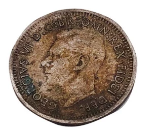 3 Pence - George VI Portrait Von König Facing Links 1949 - Bild 1 von 2