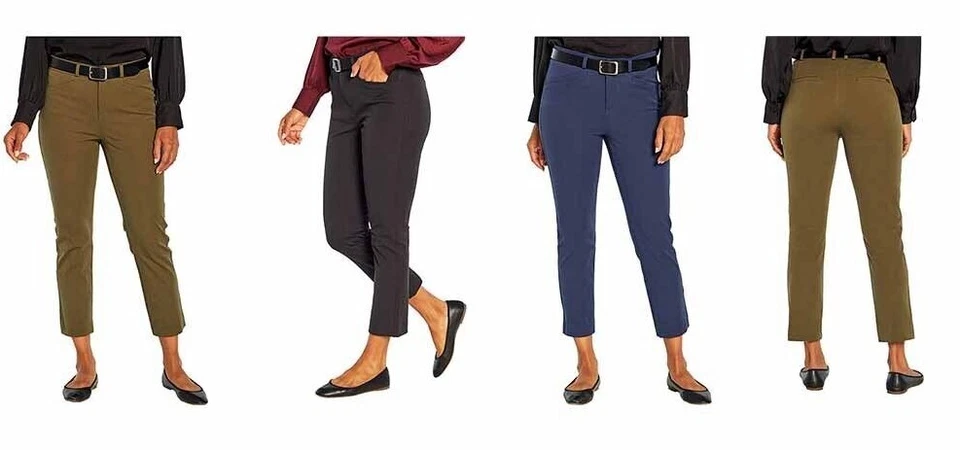 Banana Republic Women's Slim Straight Cropped Twill Pant - Image 1 of 1