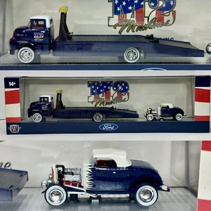 M2 Machines 1:64 Auto-Haulers 1956 Ford COE & 1932 Ford Roadster Hot Rod 32’ - Picture 1 of 4