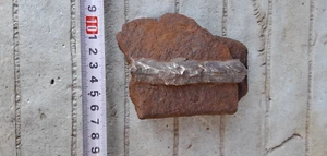 Tiger I Panzer VI Sd.Kfz.181 fragment of armor weld stainless steel Tank WW2 - Picture 1 of 5