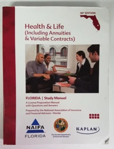 Florida Health & Life (Inc. Annuities & Variable Contracts) 36th Ed Study Manual - Picture 1 of 3