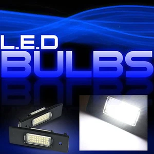 White Xenon 2pcs Error Free LICENSE PLATE LIGHT SMD LED For Audi A4 A5 S5 Q5 TT - Picture 1 of 1