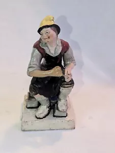 Antiker Enoch Holz frühe Staffordshire Pearlware Schuhmacher Jobson 7" - Bild 1 von 9