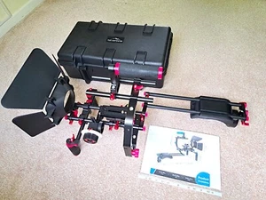 Neewer Aluminum Film Movie Kit System Rig inc. weatherproof hard case, Red/Black - Picture 1 of 13