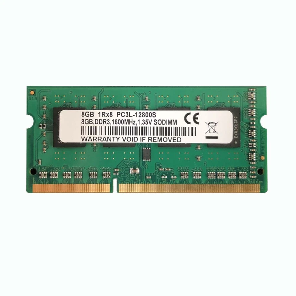 1x 8GB 1RX8 PC3L-12800 DDR3L 1600MHz 1.35V 240pin SODIMM Memory RAM - Image 1 of 3
