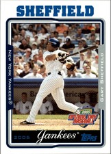 2005 Topps Opening Day New York Yankees Baseball Card #40 Gary Sheffield