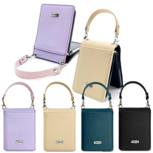 Funda con bolsillo para tarjeta Vava para Samsung Galaxy Z Flip6/Flip5/Flip4/Flip3/Flip2/Flip1 - Imagen 1 de 12