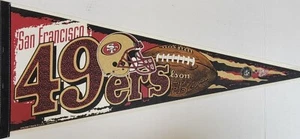 NFL San Francisco 49ers 12" x 30" Pennant, NEW (49ers - Helmet - Football) - Picture 1 of 1