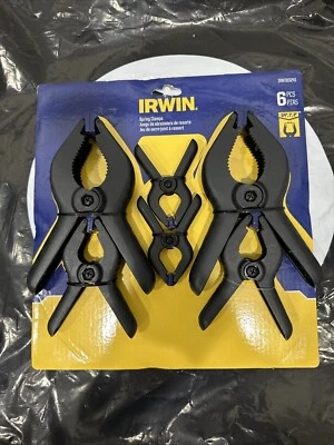 Irwin Spring Clamps 6 Pack NIB 3/4", 1", 2" - Image 1 of 2