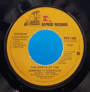 Gordon Lightfoot 45 Wreck Of The Edmund Fitzgerald / House You Live In NM G12 - Bild 1 von 2